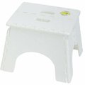 B & R Plastics E-Z Foldz 9 In. White 1-Step Folding Step Stool 101-6